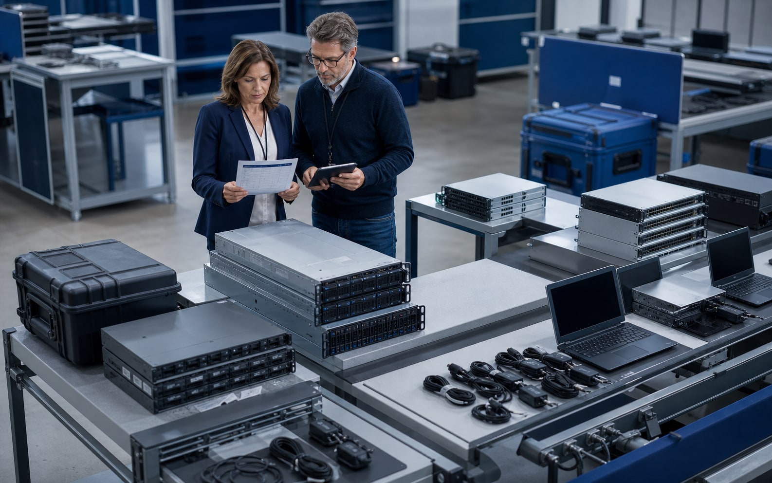 Technology assets separated into groups for condition and recovery review